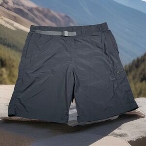 Columbia Trail Omni-Shade Cargo Short Black 36" Inseam‎ 10" Ajustable Belt